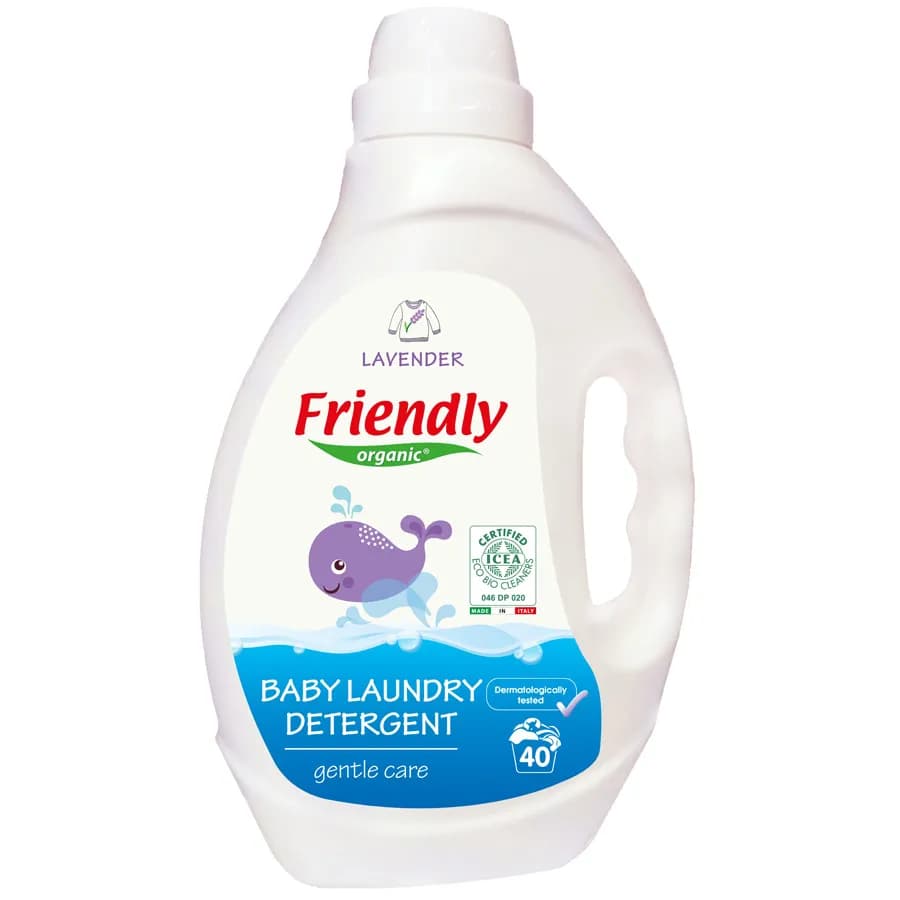 Friendly Organic 2000Ml Lavender Baby Laundry Detergent, White