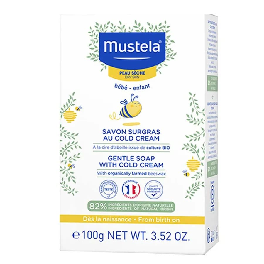 Mustela - Gentle Soap With Cold Cream Face And Body 100G