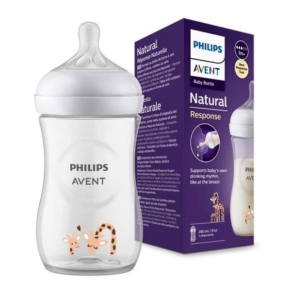 Philips Avent Natural 3.0 Feeding  Bottle Girrafe 260Ml