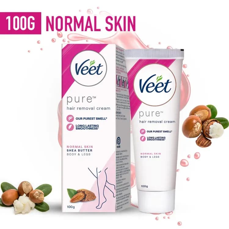 Veet Silky Fresh Moisturising Lotus Flower Extract Hair Removal Cream, 100G