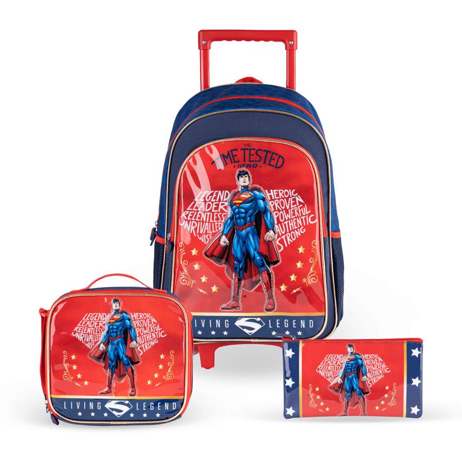 Warner Bros' Superman Time Tested Hero 3In1 Trolley Box Set 18"
