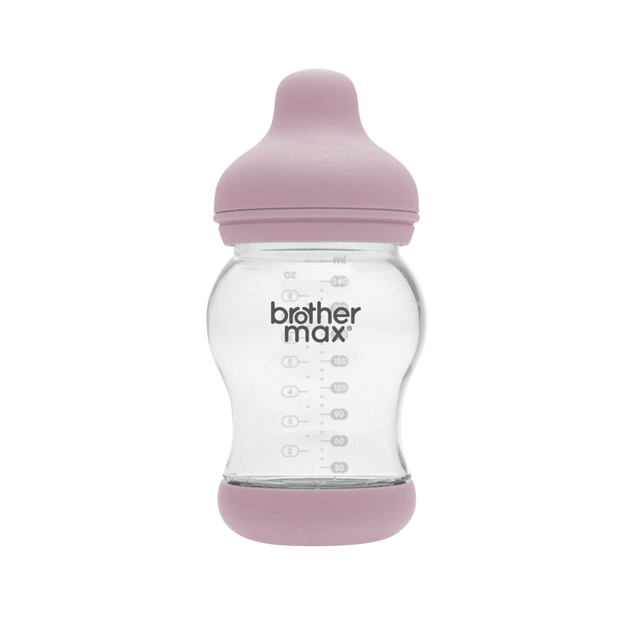 Brother Max - Pp Anti-Colic Feeding Bottle 240Ml/8Oz + M Teat (Pink)