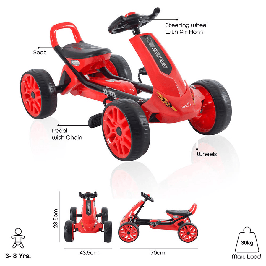 Moon - Brizee Go-kart Pedal Bike (Red)