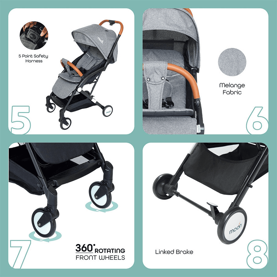Moon - Ritzi - Cabin Stroller (Grey)