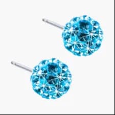 Blomdahl Natural Titanium 6Mm Hypoallergic Ball Earring D