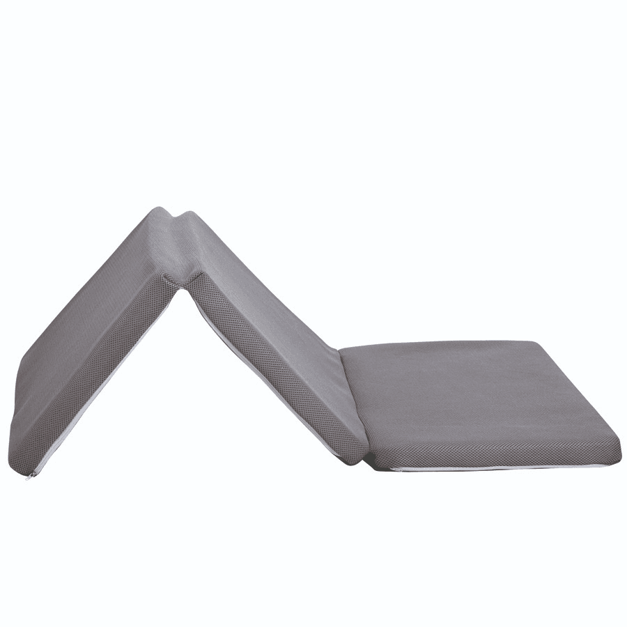 Air+ Foldable Travel Mattress - 120 X 60 X 4 Cm (Grey)