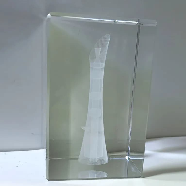 Crystal Cube 8*5Cm - Doha Torch Design