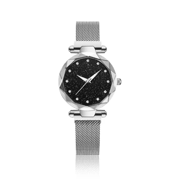 Flli Star Sky Magnetic Mesh Strap Watch - Silver