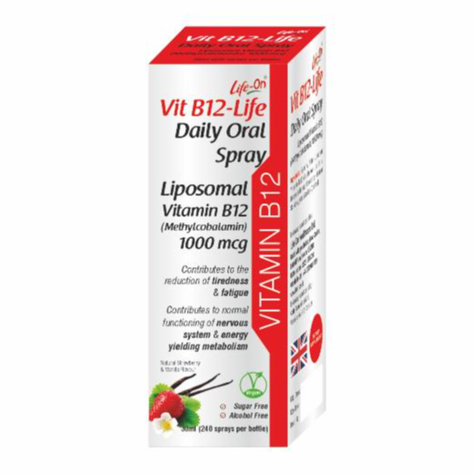 Life On Liposomal Vitamin B12 Life Spray 30 Ml 