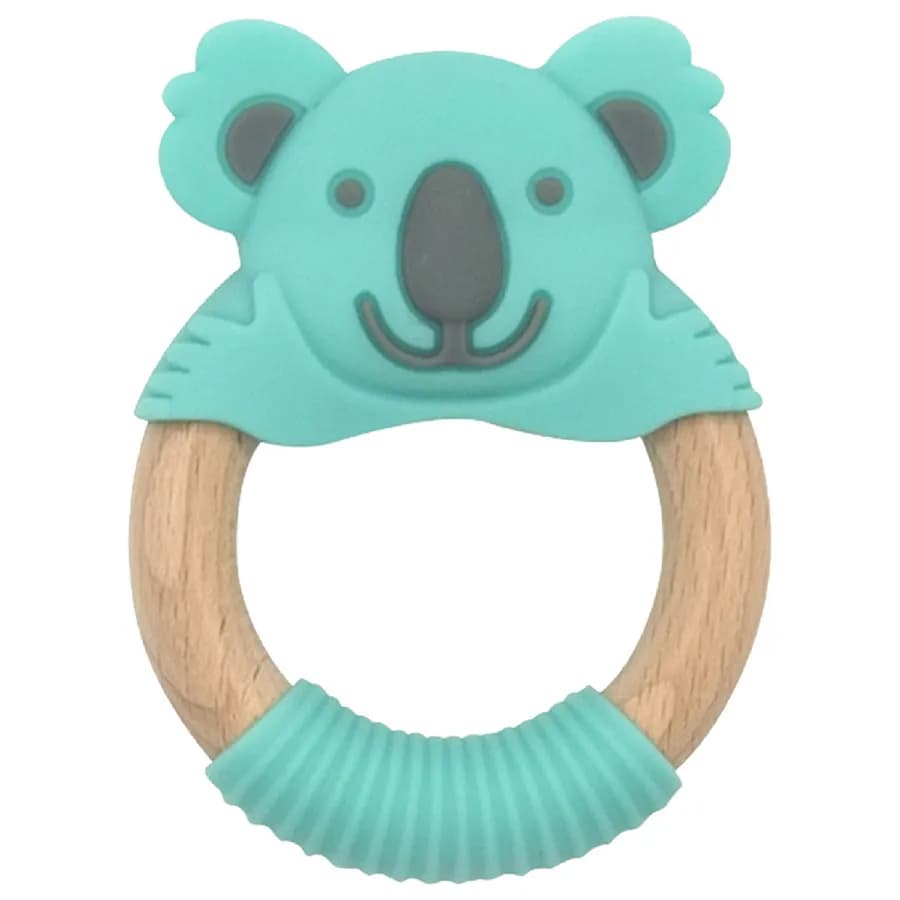 Baby Works - Bibibaby Teething Ring - Kenny Koala (Mint/Grey)