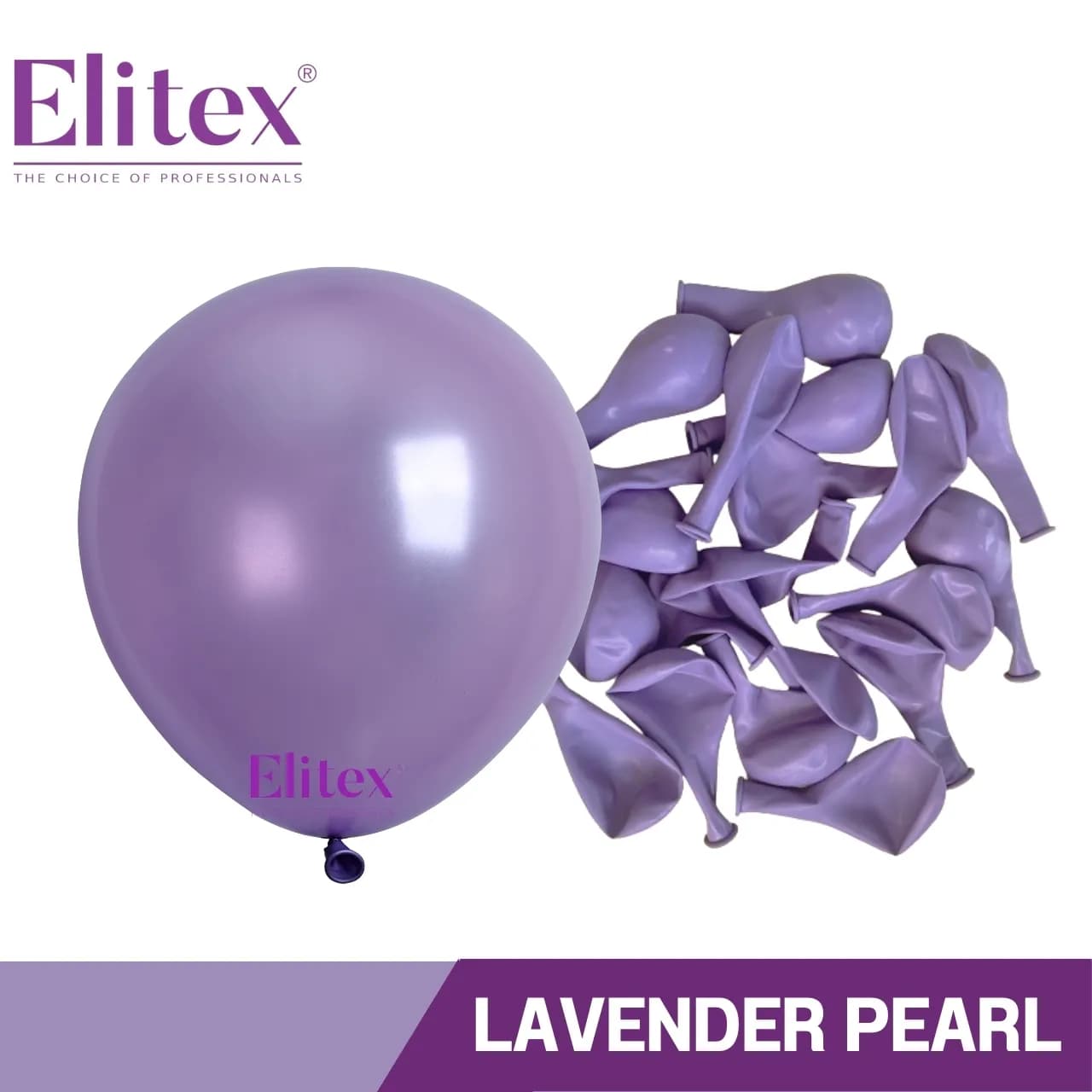 12 Inch Round Balloon Lavender Pearl (50 Pcs)