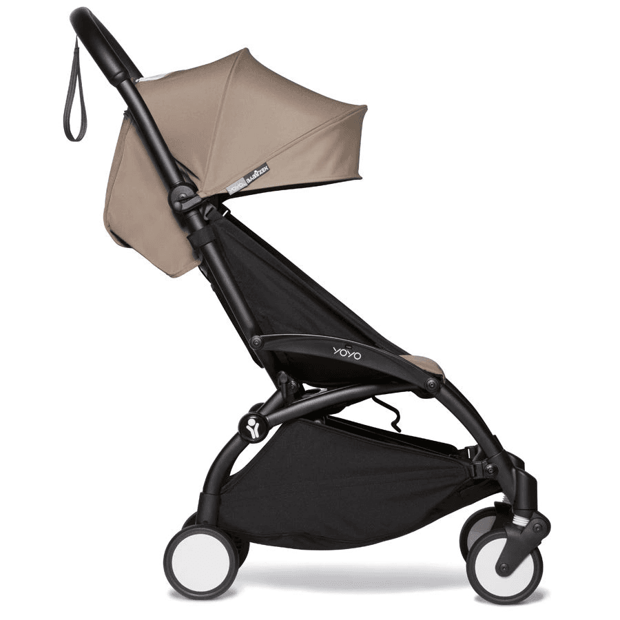 Babyzen YOYO² 6+ Stroller - Black Frame with Color Pack 6+(Taupe)