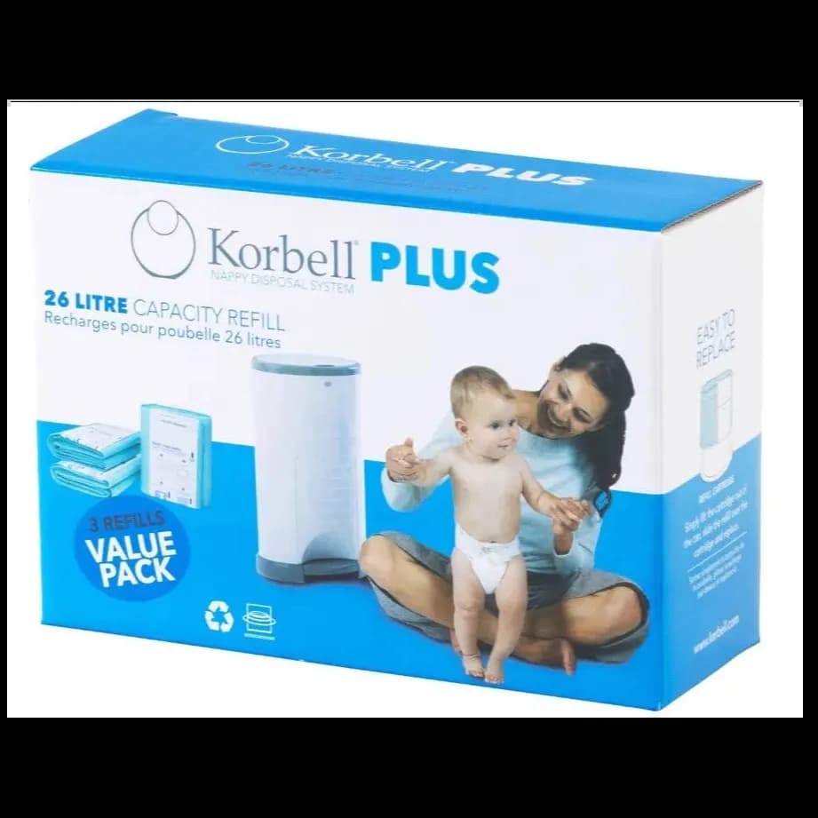 Korbell - Refill For Plus Nappy Bin (Pack Of 3)