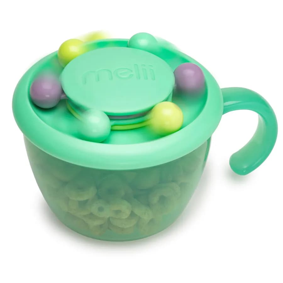 Melii Abacus Snack Container With Finger Trap Mint