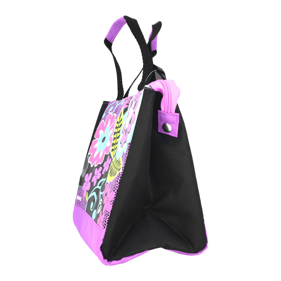 Thermos Kids School Lunch Bag (Black Floral)