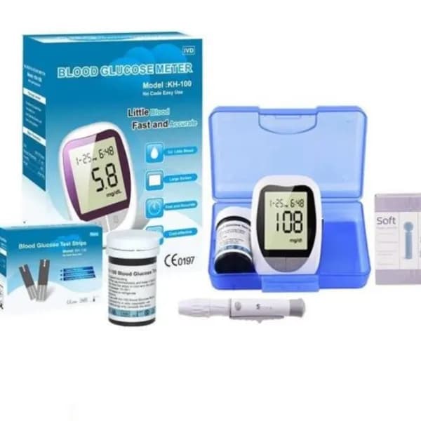 Bison Ivd Blood Glucose Meter With Lancets 50 Count And 50 Pieces Blood Glucose Test Strips