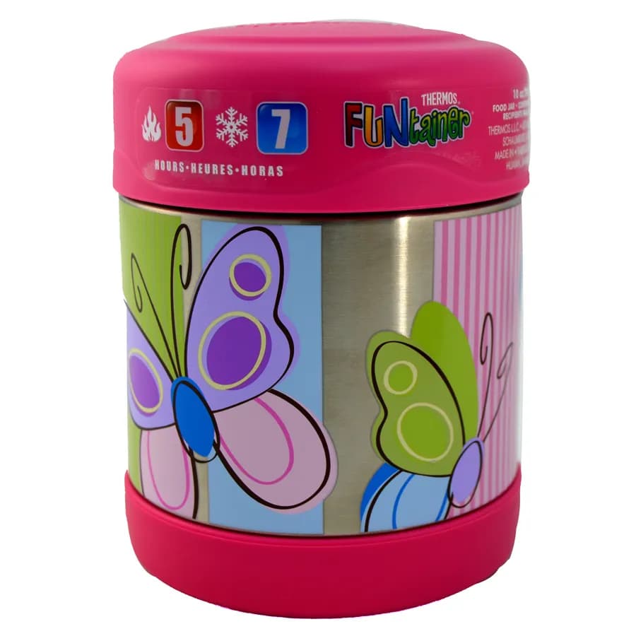 Thermos - Funtainer Stainless Steel Food Jar -Butterfly (290 Ml)