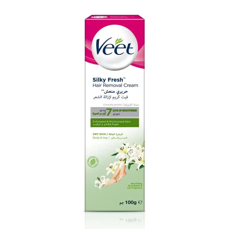 Veet Hair Removal Cream Aloe Vera Dry Skin 100Ml