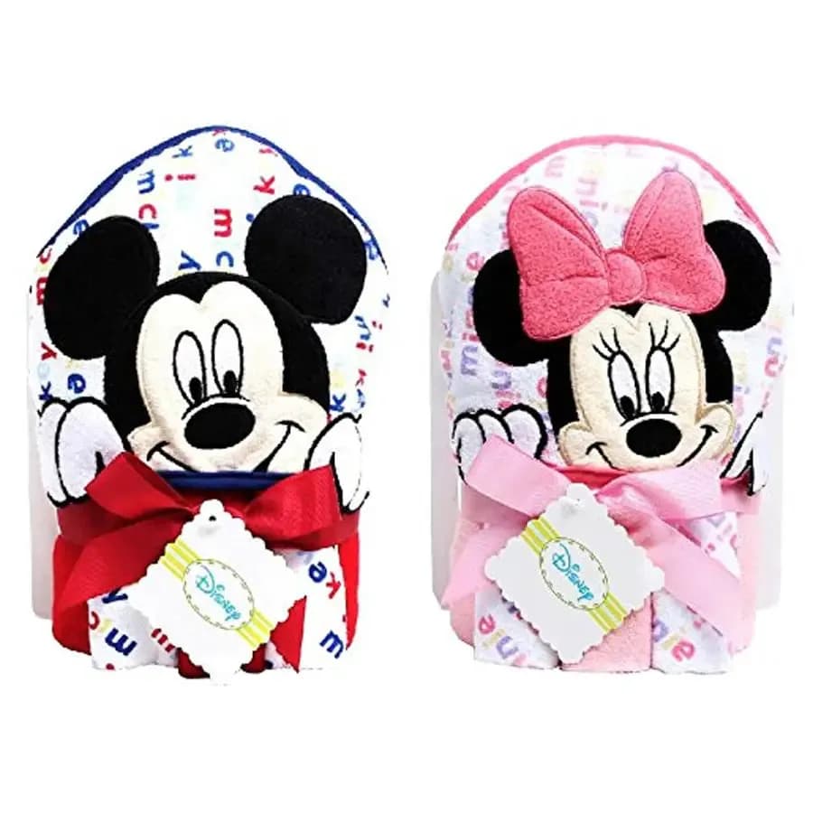 Playgro Mickey And Minnie Hooded Towel