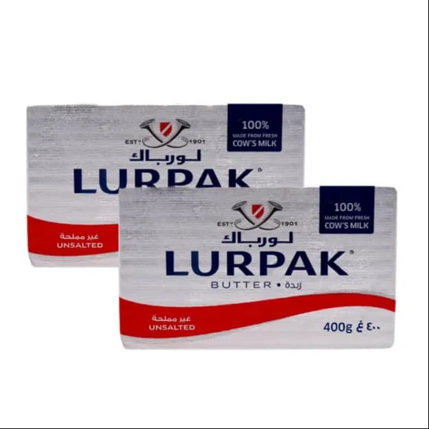 Lurpak Butter Unsalted, 2X400G