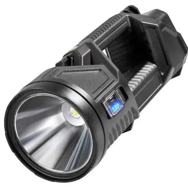 7 In 1 Multi Functional Brightest Xhp70 Rechargeable Led Emergency Flashlight Torch Light Long Range Solar Searchlight