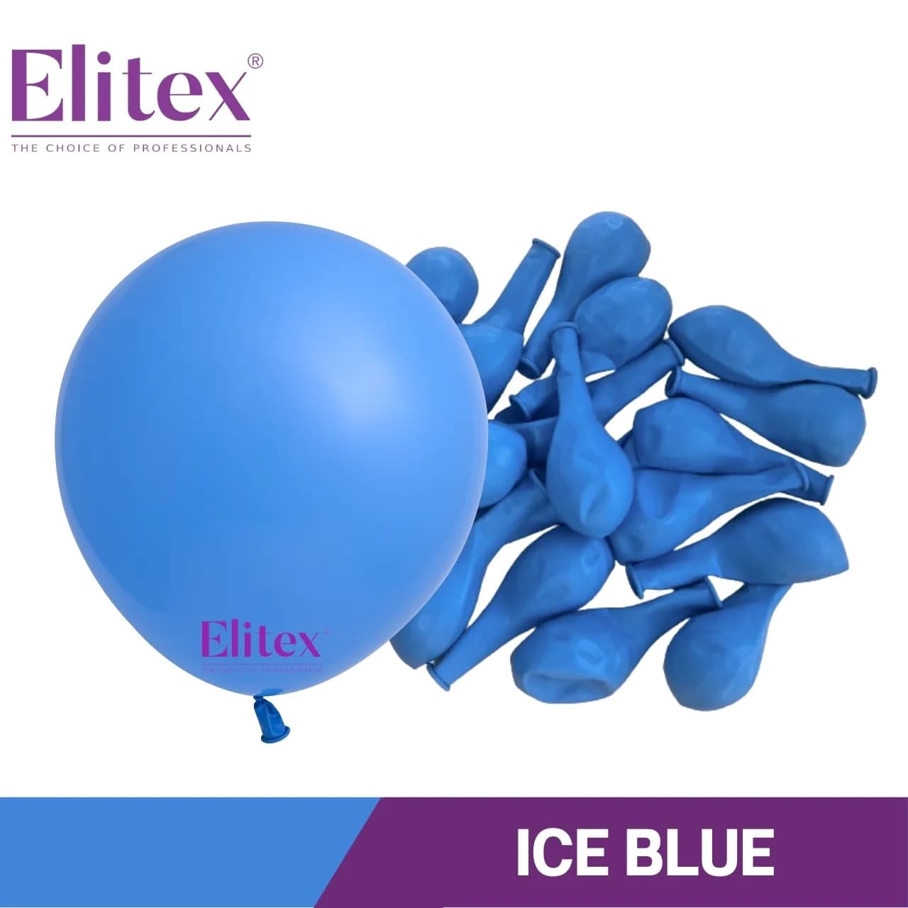 24 Inch Round Balloon Standard Ice Blue (5 Pcs)