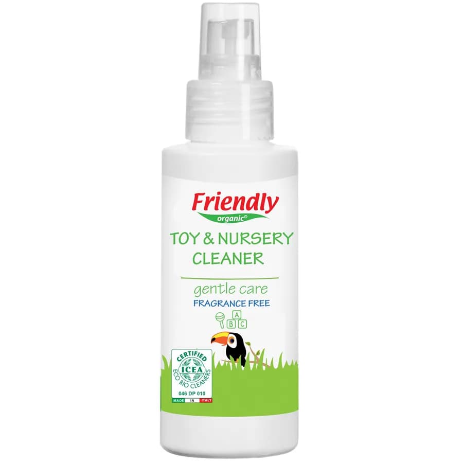 Friendly Organic 100Ml Fragrance Free Toy & Nursery Cleaner, Clear