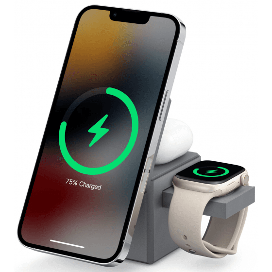شاحن انكر المكعب 3 في 1 / يشحن الجوال و ساعة ابل و سماعة AirPods / معتمد من ابل