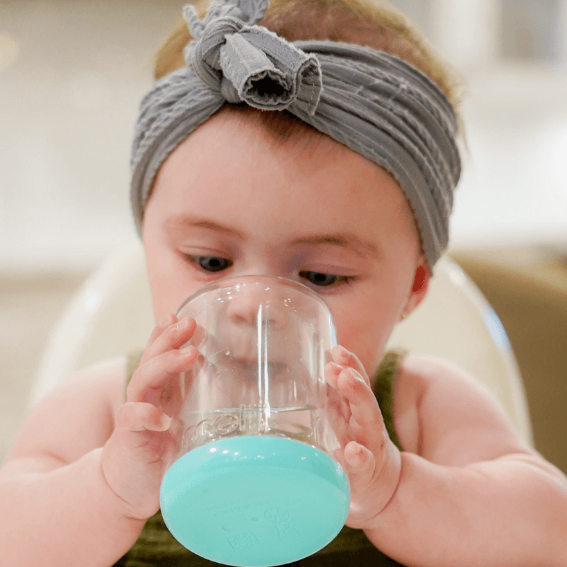 Melii Plastic Cup Turquoise Bear
