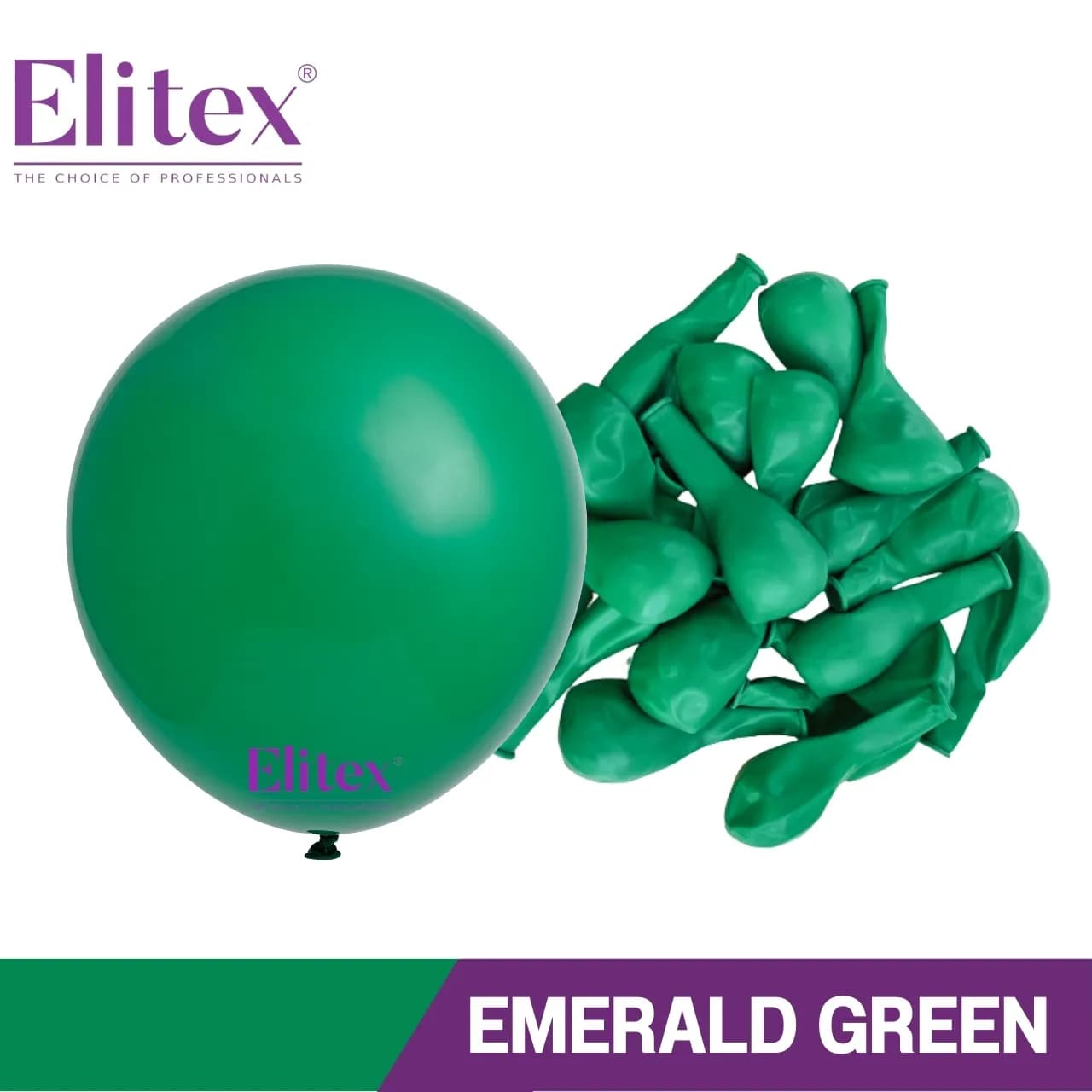 6 Inch Round Balloon Standard Emerald Green (50 Pcs)