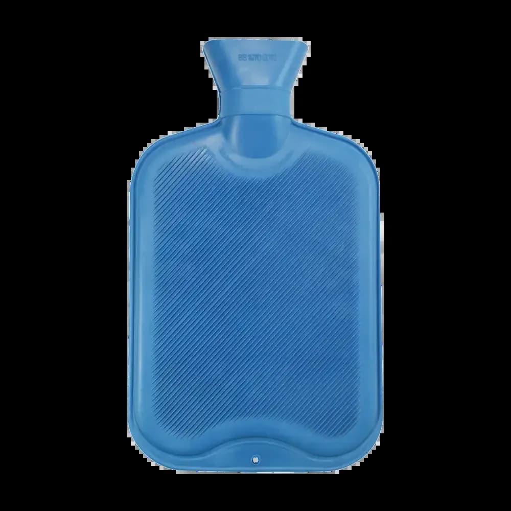 Hot Water Bottle With Cover 2L Blue