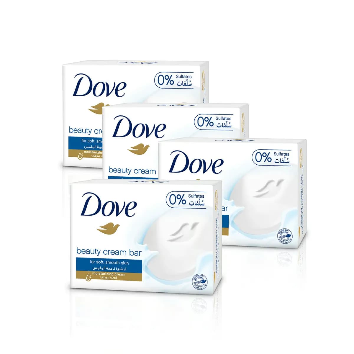 Dove Beauty Cream Bar Soap Value Pack 4 x 125 g