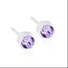 Blomdahl Medical Plastic 4Mm Earring Violet A