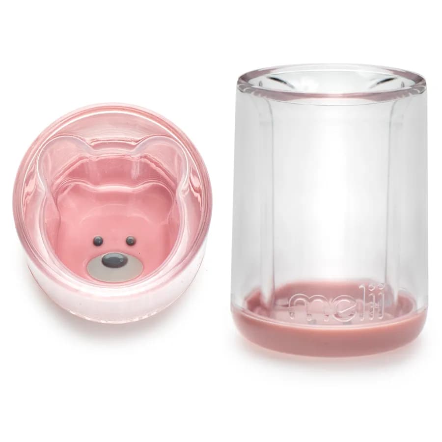 Melii Plastic Cup Pink Bear