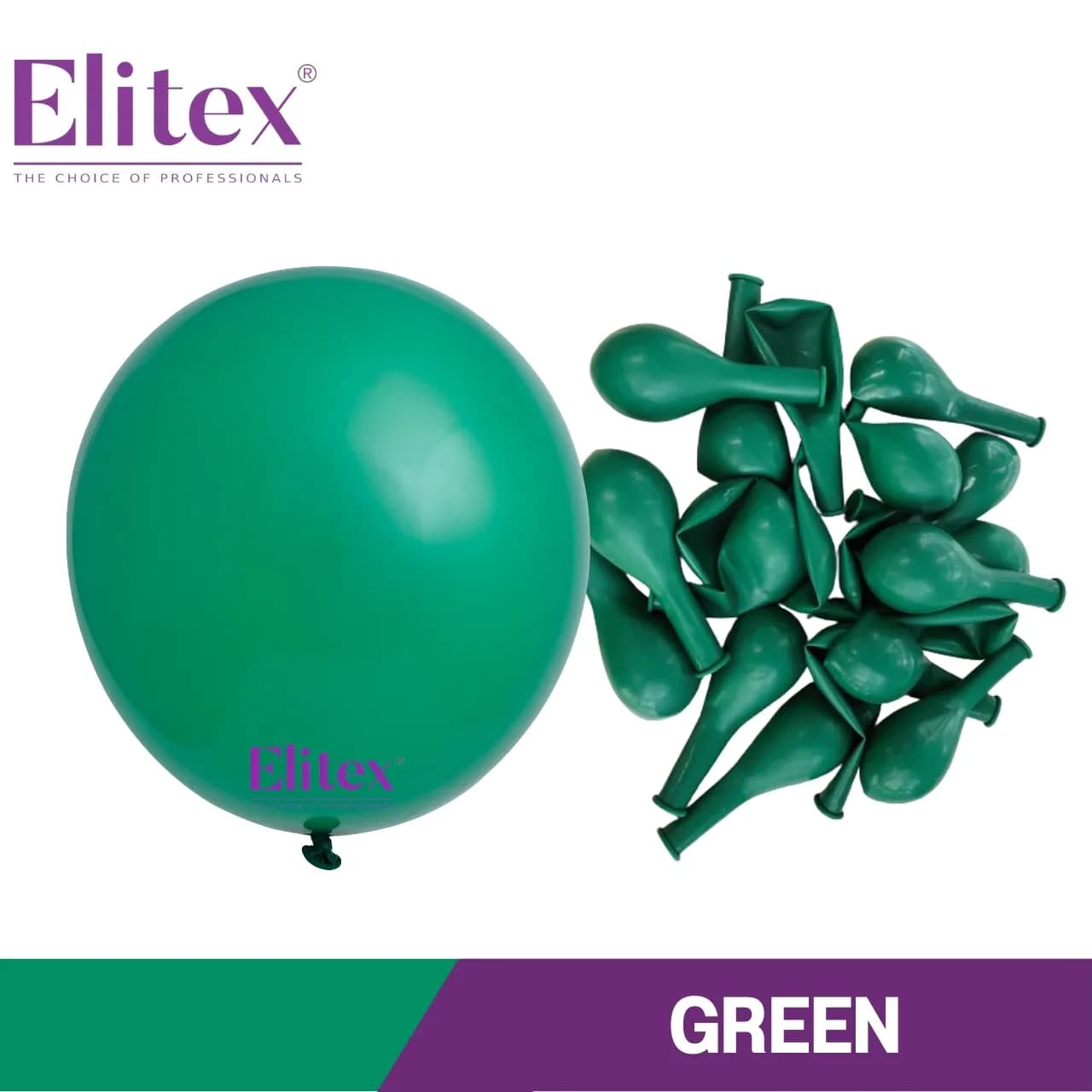 6 Inch Round Balloon Standard Green (50 Pcs)