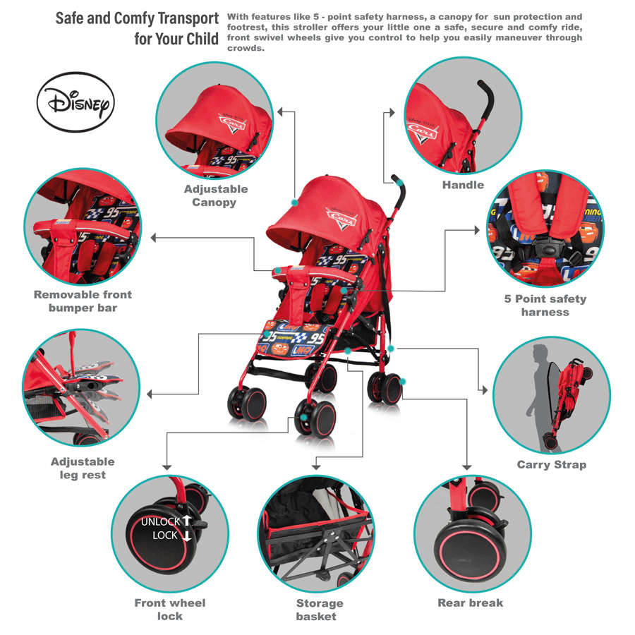 Baby Stroller - Cars