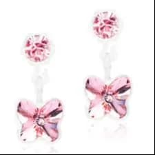 Blomdahl Medical Plastic 4/5Mm Pendant Butterfly Light Rose Earring D