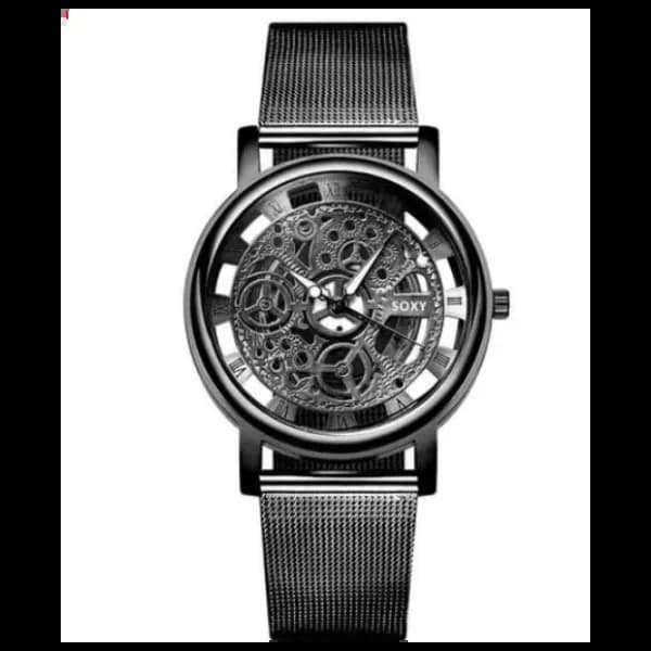 Flli Machinery Design Analog Watch - Black