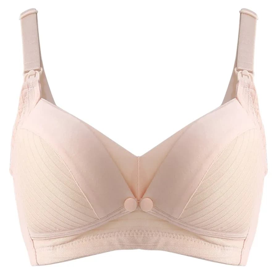 Okus - Comfy Cotton Maternity & Nursing Bra - (Beige) - Xl