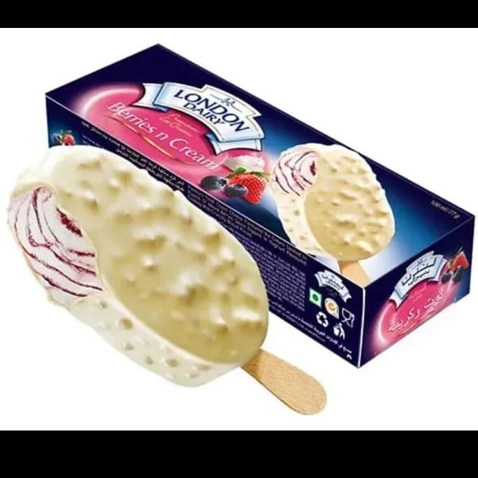 London Dairy Premium Ice Cream Berries N Cream 100Ml