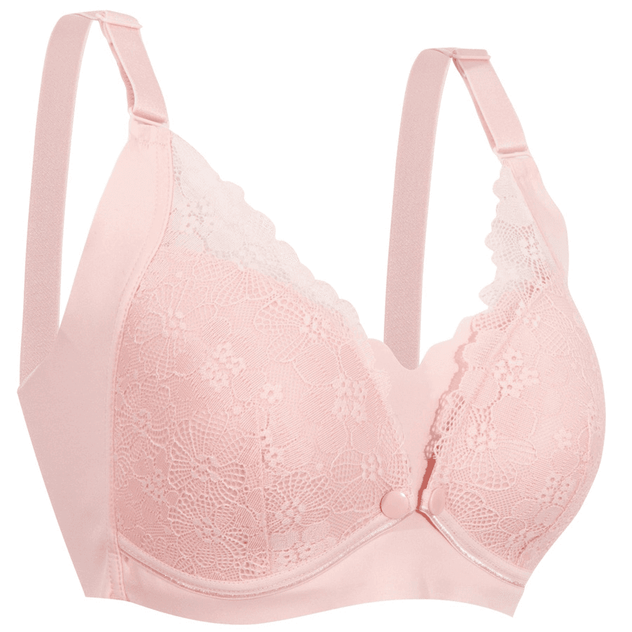 Okus - Pretty Lace Maternity & Nursing Bra - Pink (Xxl)
