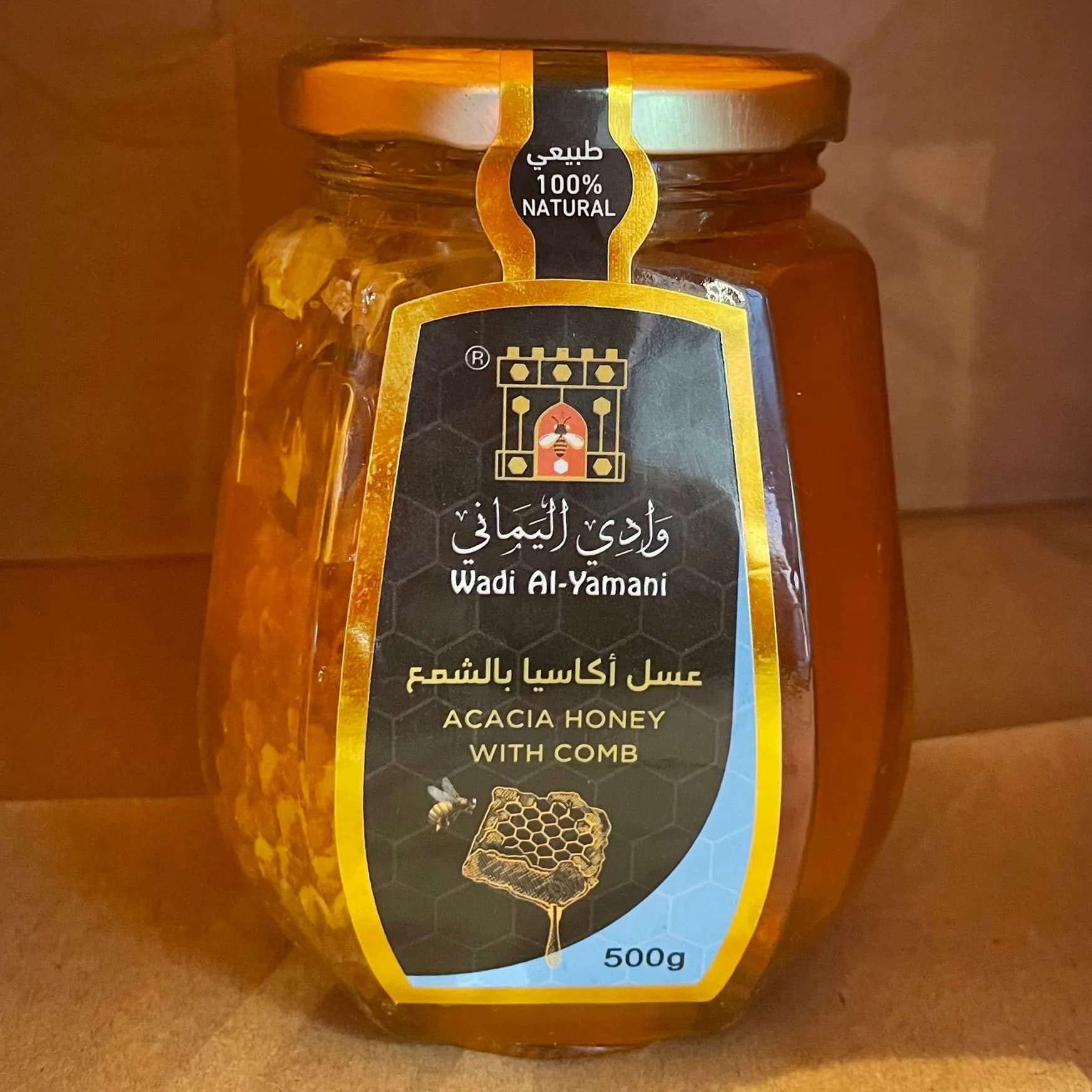 Acacia Honey With Comb 500G