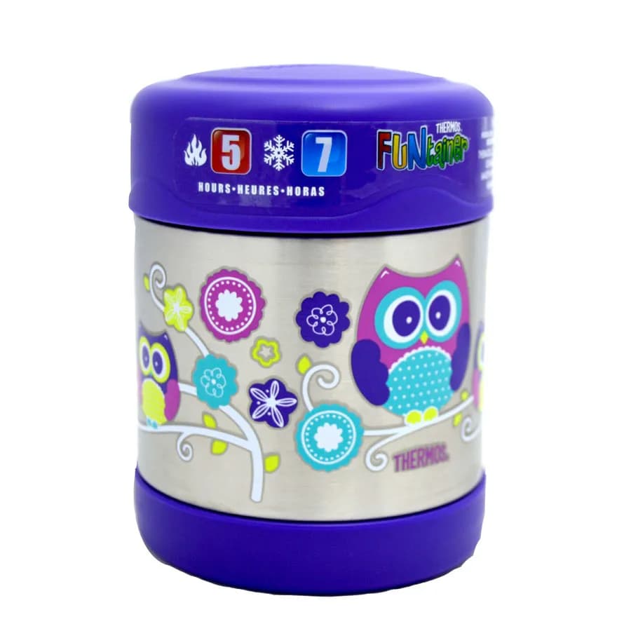 Thermos Funtainer Stainless Steel Food Jar - Owl 290 Ml