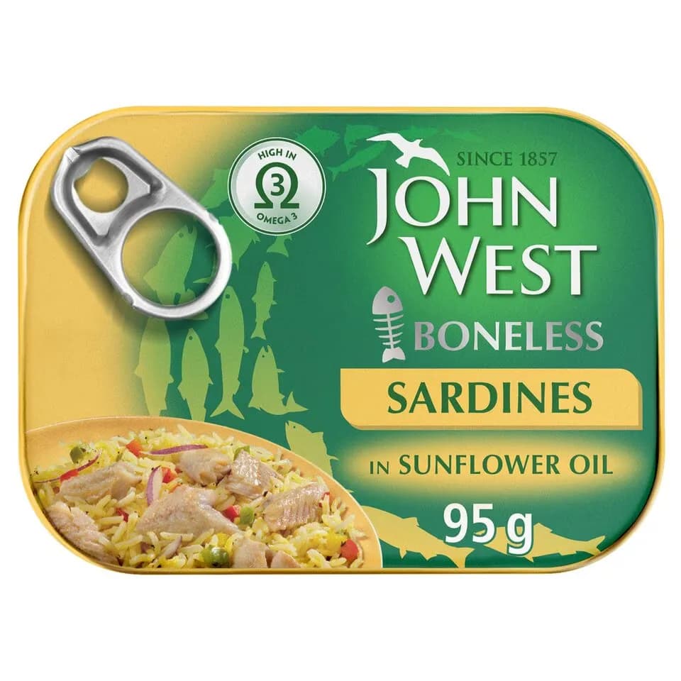 John West Boneless Sardines Sunflower Oil 95G