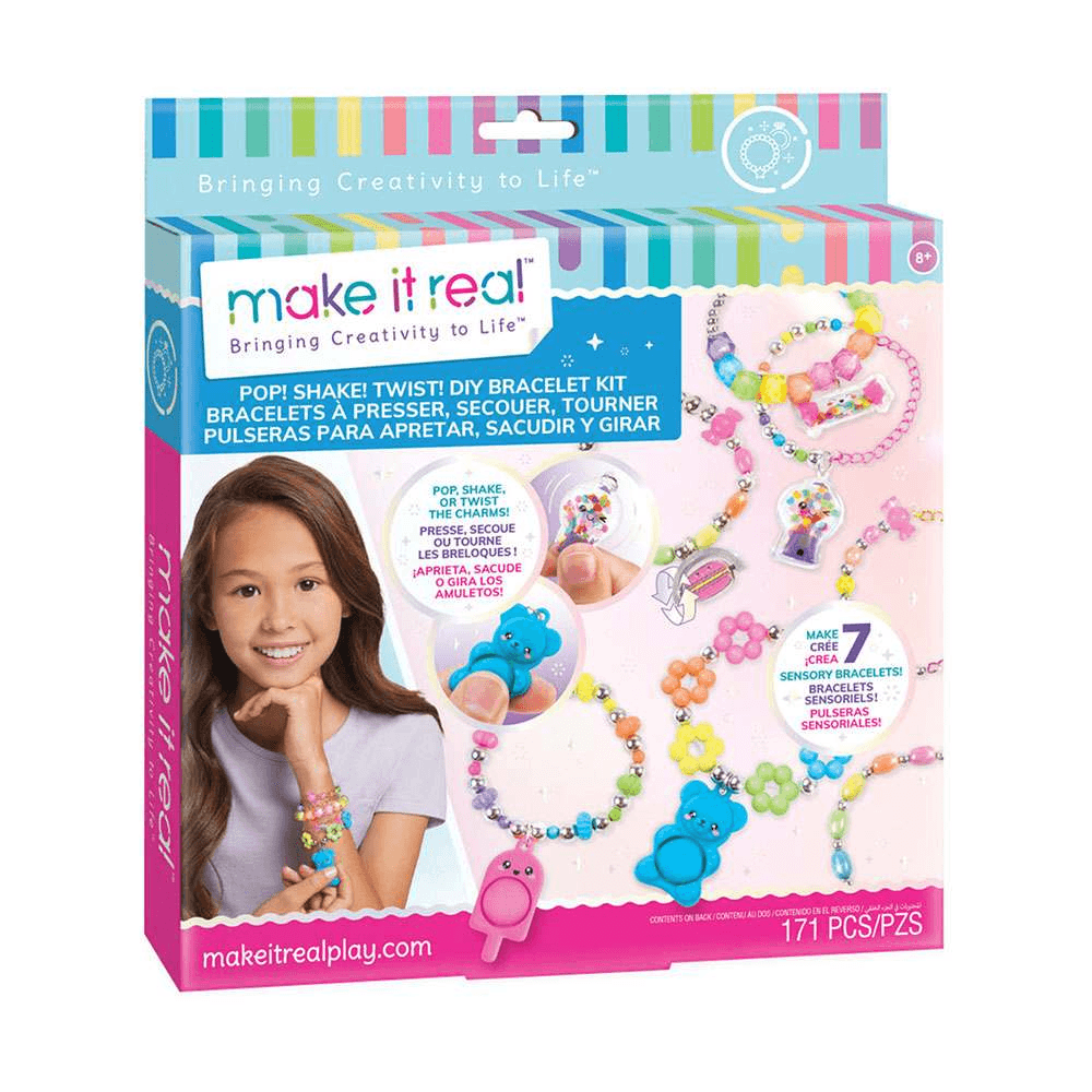 Make It Real Pop Shake Twist Diy Bracelet Kit (171 Pieces)