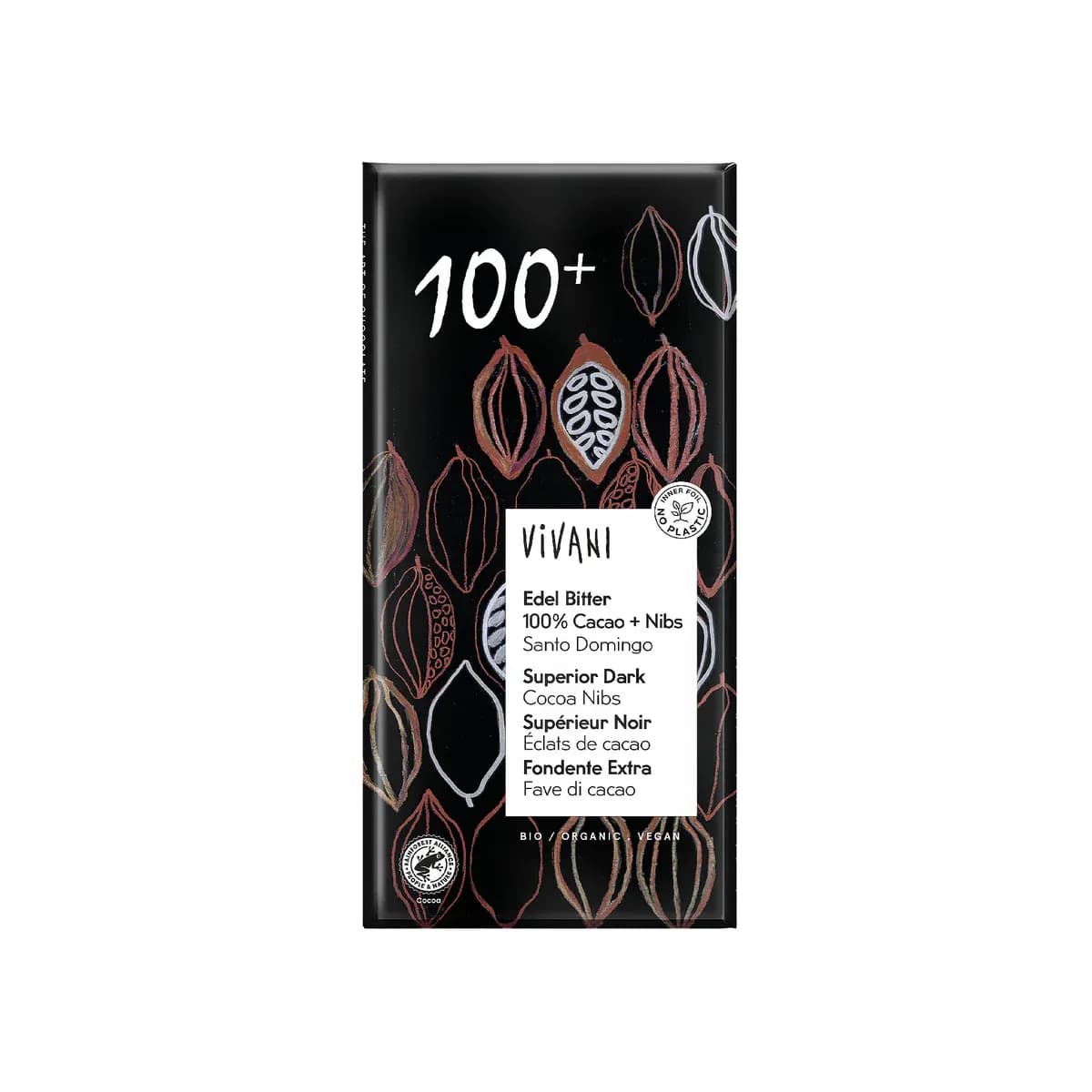 Vivani Dark Chocolate 100% 80G