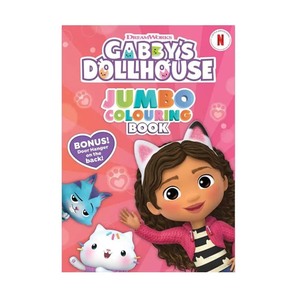 Gabby'S Dollhouse Jumbo Coloring Paperback Book (160 Pages)