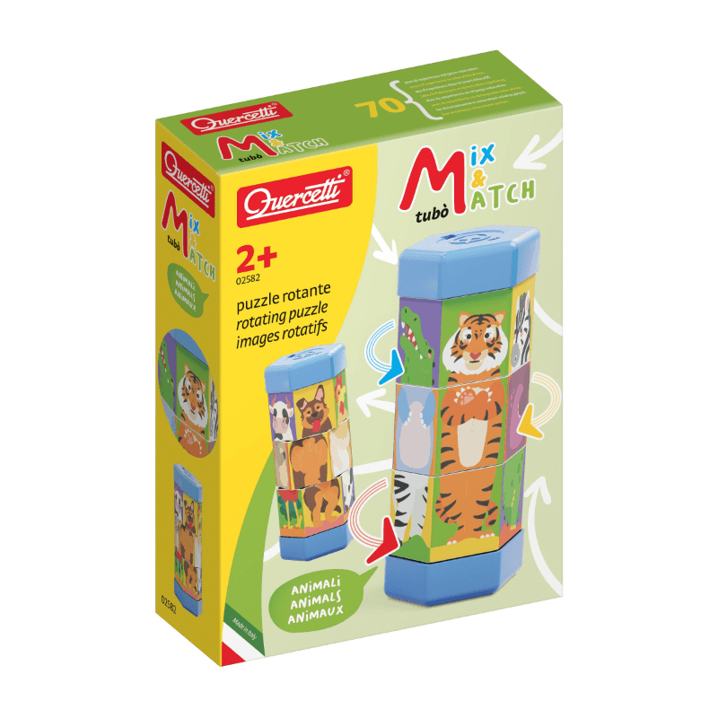 Quercetti - Mix & Match Tube - Animals