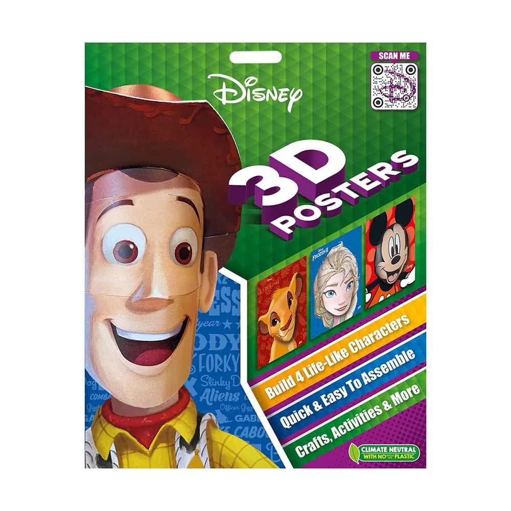 Disney Pixar 3D Posters Paperback Book (32 Pages)