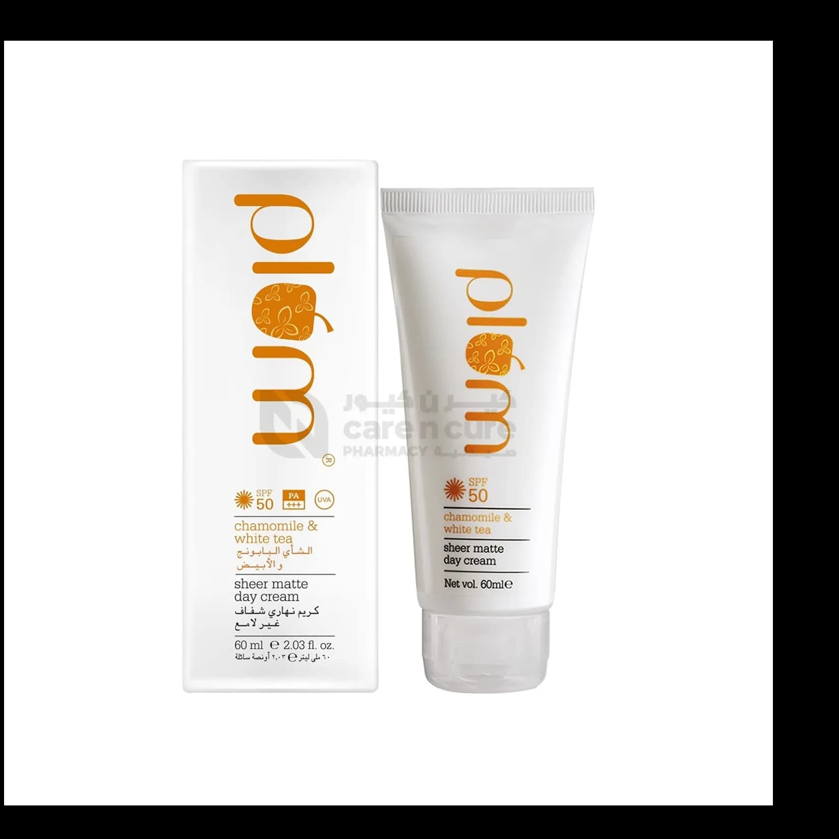 Plum Chamomile & White Tea Sheer Matte Day Cream Spf50 60 ml